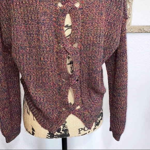 🍂 EXPRESS SIZE XS HIGH LOW OPEN BACK SWEATER - Picture 4 of 14